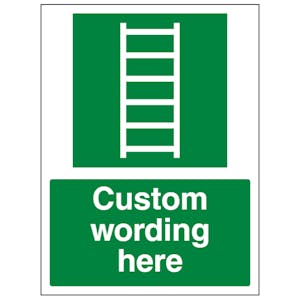 Custom Escape Ladder Sign