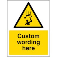 Custom Falling Objetcs Sign