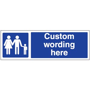 Custom Landscape Family Parking Sign