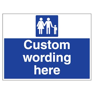 Custom Large Landscape Family Parking Sign