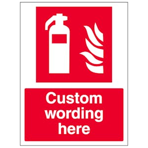Custom Fire Extinguisher Sign