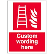 Custom Fire Ladder Sign