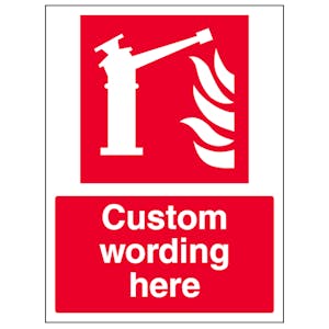 Custom Fire Monitor Sign