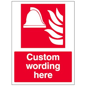 Custom Firefighting Equipment Sign