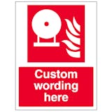 Custom Fixed Fire Extinguishing Bottle Sign