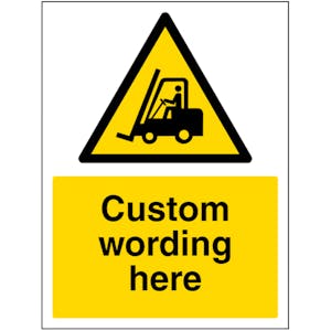 Custom Forklift Truck Sign