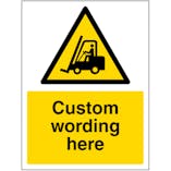 Custom Forklift Truck Sign