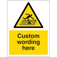 Custom Fragile Roof Sign