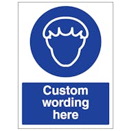 Custom Hair Protection Sign