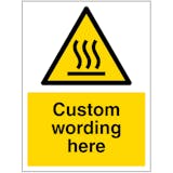 Custom Hot Surface Sign
