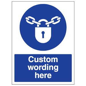 Custom Keep Locked Sign