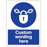 Custom Keep Locked Sign