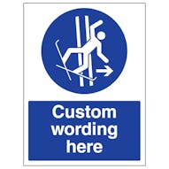 Custom Leave Track After Falling Sign