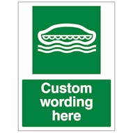 Custom Lifeboat Sign