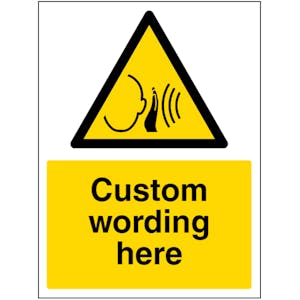 Custom Loud Noise Sign
