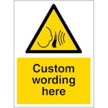 Custom Loud Noise Sign