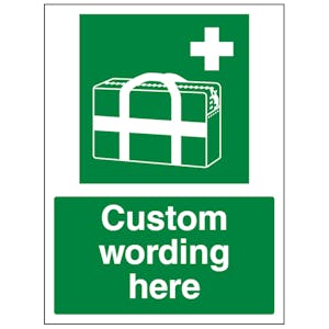 Custom Medical Grab Bag Sign