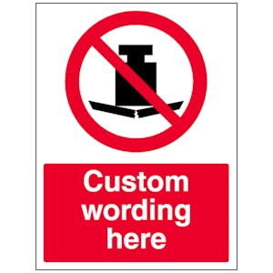 Custom No Heavy Load Sign