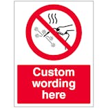 Custom Hot Work Prohibited Sign