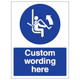 Custom Open Safety Bar Sign