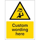 Custom Overhead Obstacle Sign