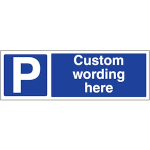 Custom Landscape Parking Sign