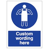Custom Protective Apron Sign