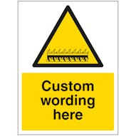 Custom Razor Wire Sign