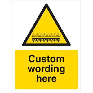 Custom Razor Wire Sign