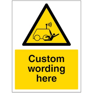 Custom Remote Operator Risk Sign