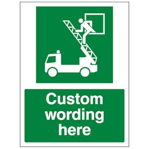 Custom Rescue Window Sign