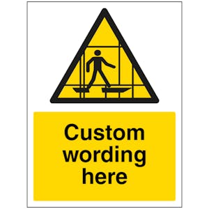 Custom Scaffolding Sign