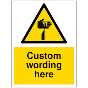 Custom Sharp Object Sign