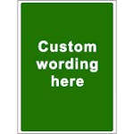 Custom Sign Green