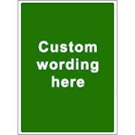 Custom Sign Green