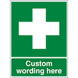 Custom First Aid Signs