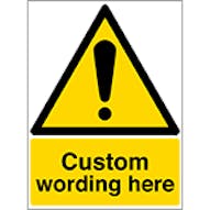 Custom ISO Warning Signs