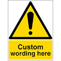 Custom ISO Warning Signs