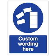 Custom Stack Correctly Sign