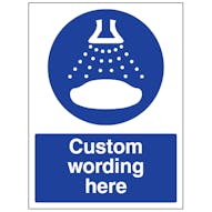 Custom Start Water Spray In Launch Sequence Sign
