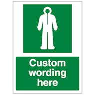 Custom Survival Clothing Sign