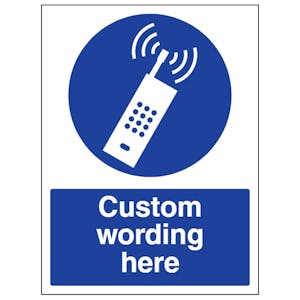 Custom Switch Off Mobile Phones Sign
