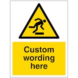 Custom Trip Hazard Sign