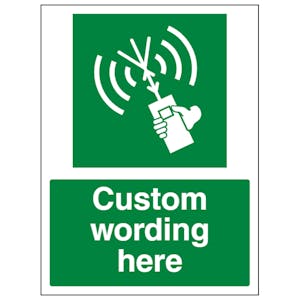 Custom Two-Way VHF Radiotelephone Sign