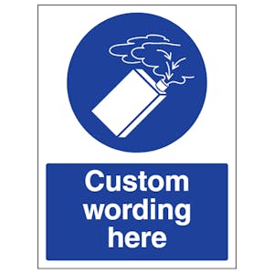 Custom Use Gas Detector Sign
