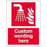 Custom Water Fog Applicator Sign