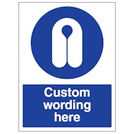 Custom Wear Life Jacket Sign