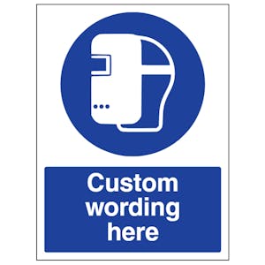 Custom Welding Mask Sign