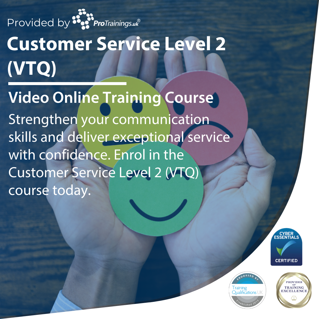 Customer Service Level 2 (VTQ) Online Course