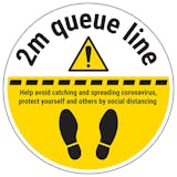 2m Queue Line Temporary Floor Sticker